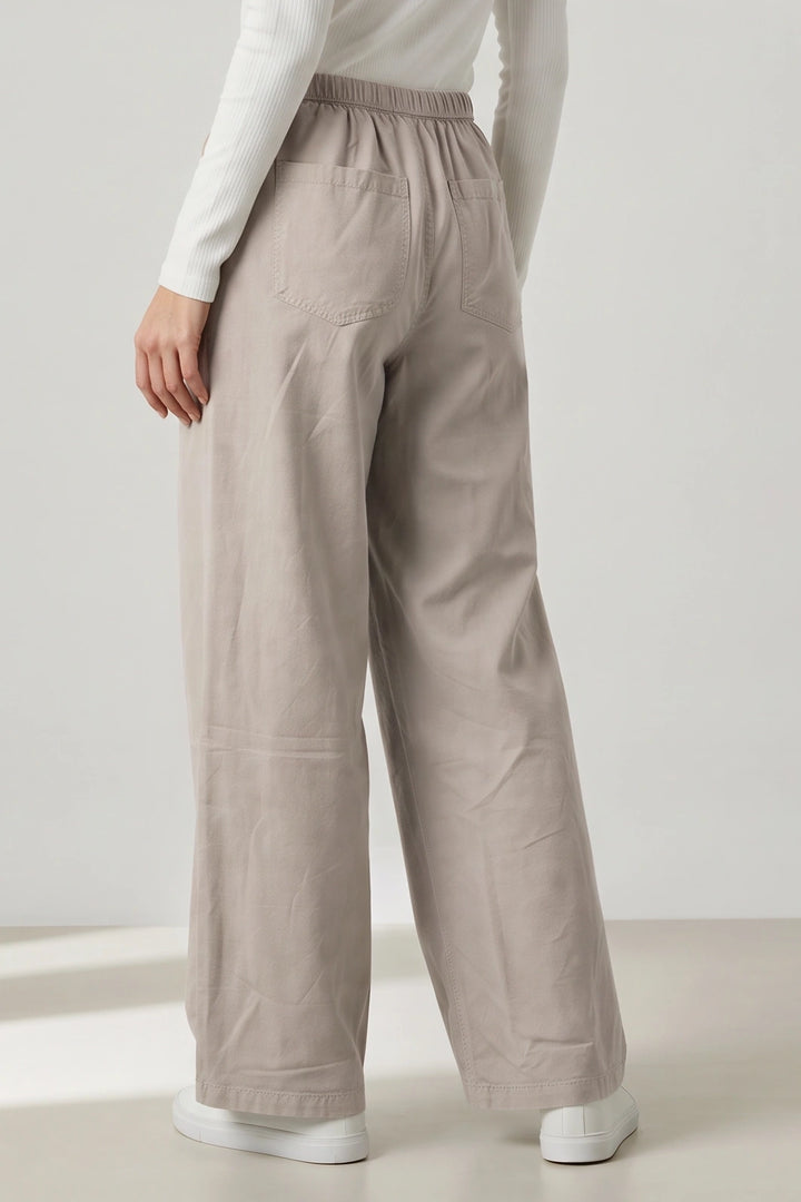 Elasticated Pull On Wide Leg Jeans