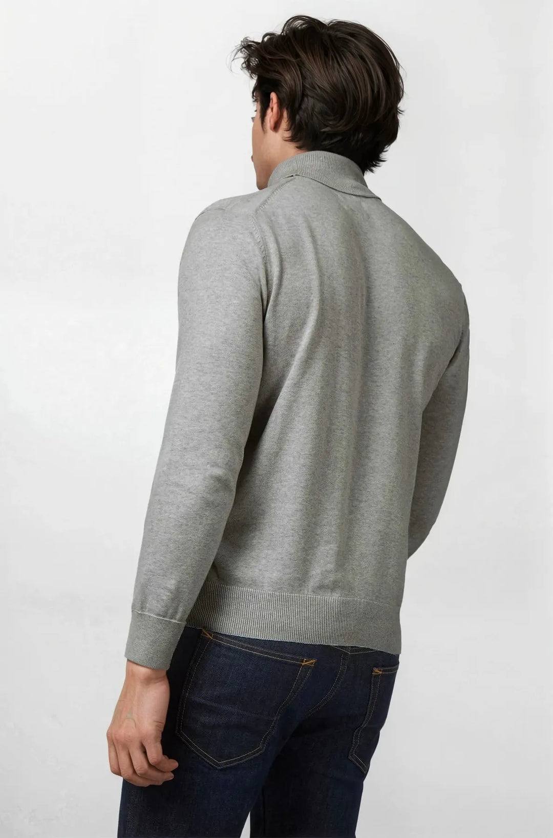 Cotton Roll Neck Jumper
