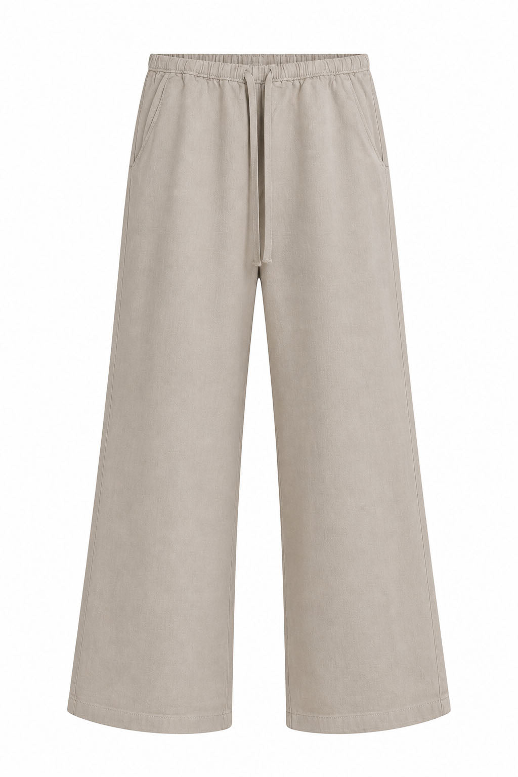 Elasticated Pull On Wide Leg Jeans
