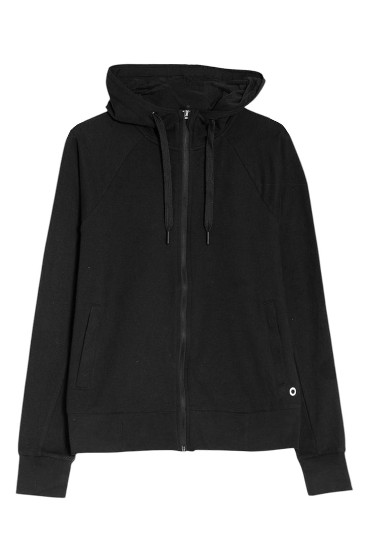Black Goodmove Zip Up Hoodie