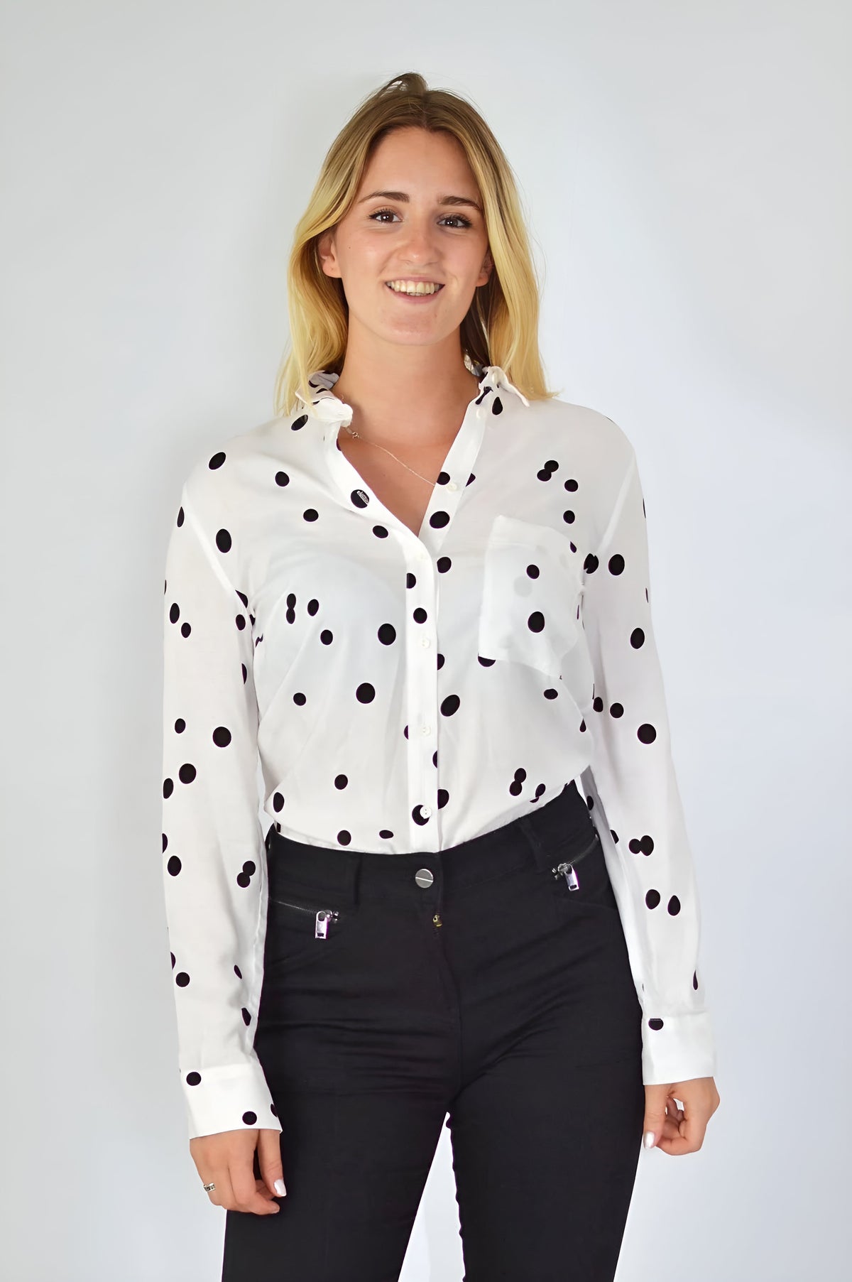 Spotted Print Soft Shirt