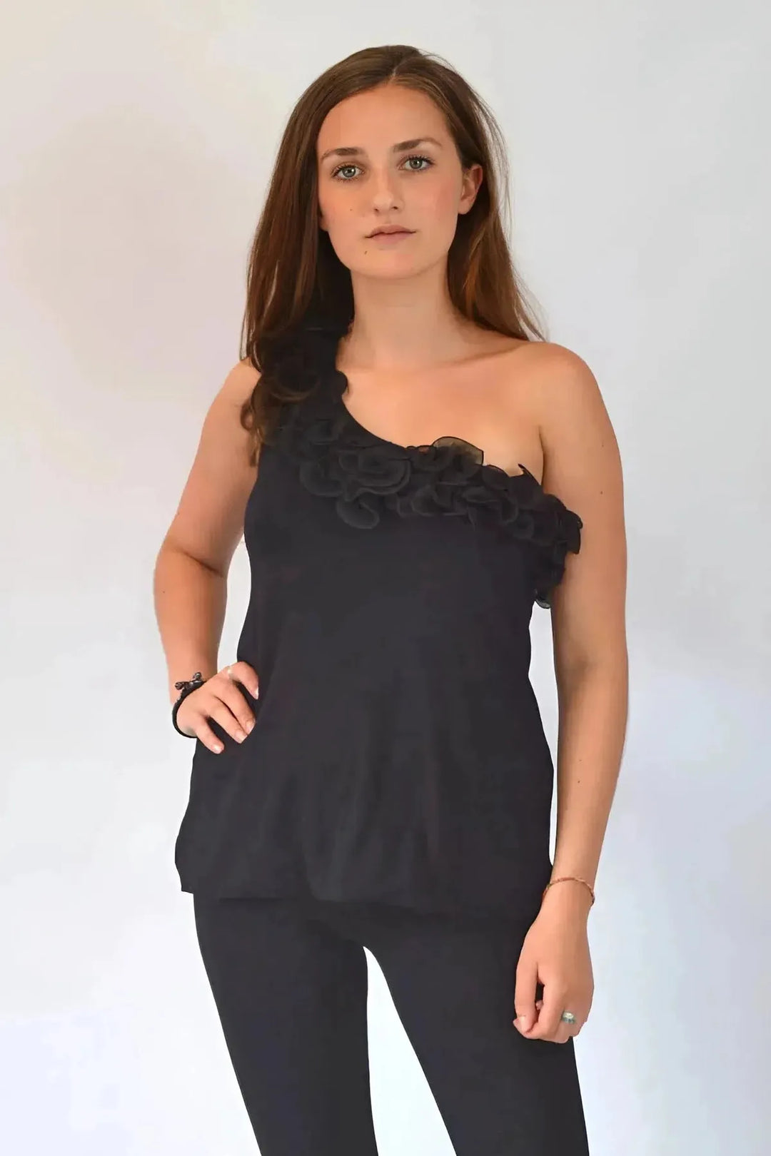 One Shoulder Frill Edge Top – Secret Label - Main Image