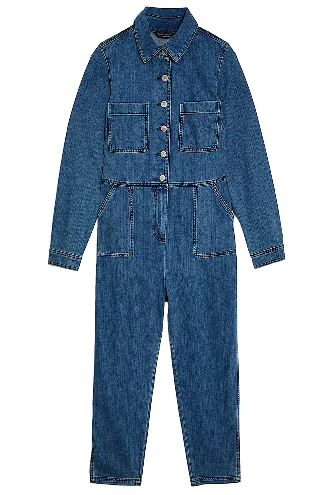 Denim Long Sleeve Boiler Suit