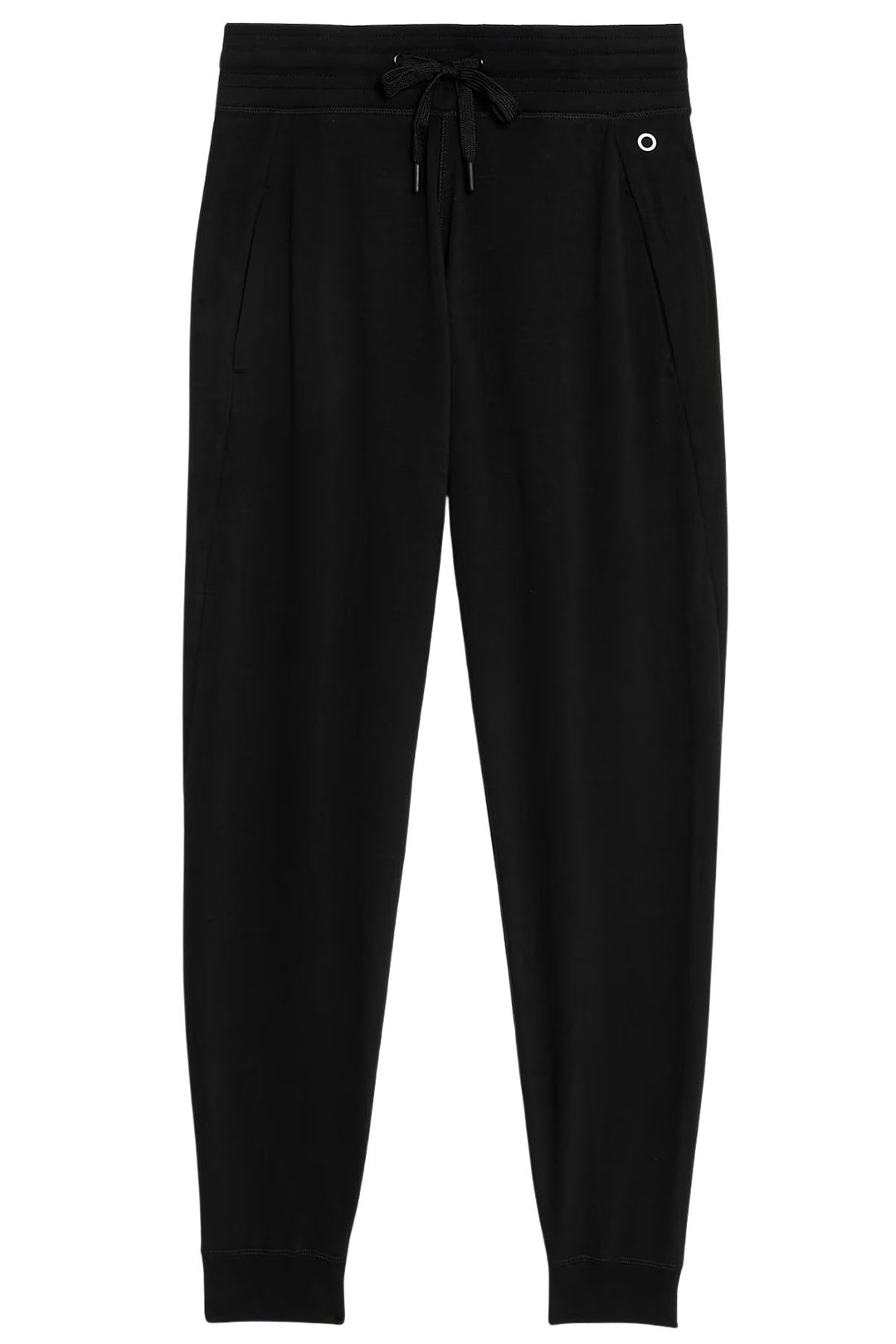Goodmove Black Cotton Rich Cuffed Joggers