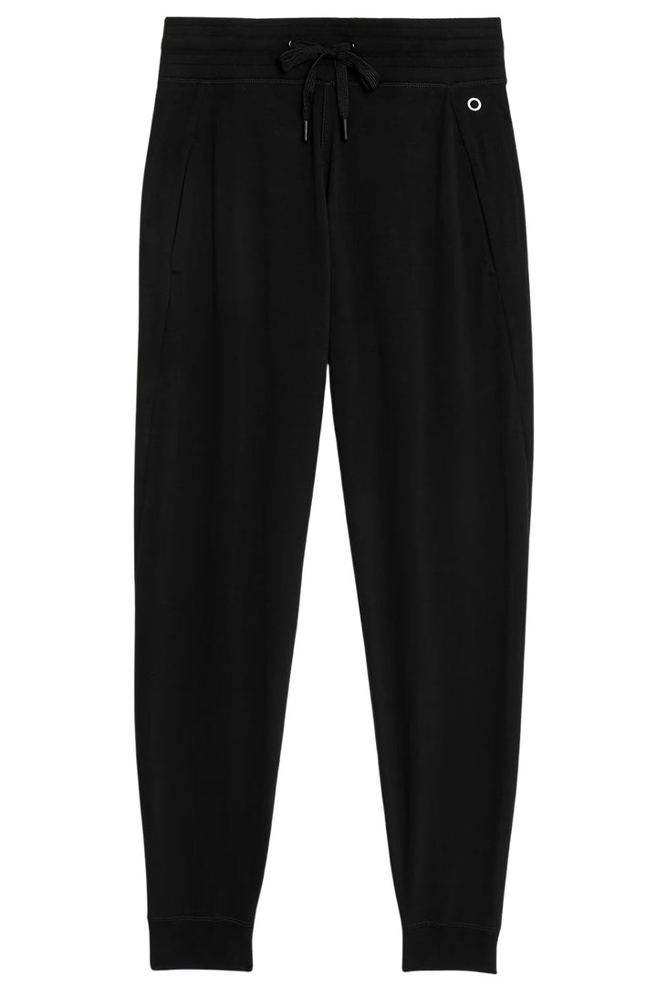 Goodmove Black Cotton Rich Cuffed Joggers