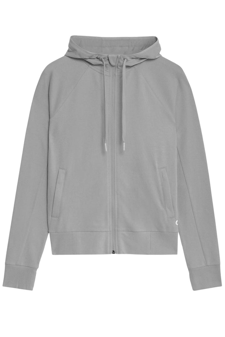 Goodmove Grey Cotton Rich Zip Up Hoodie
