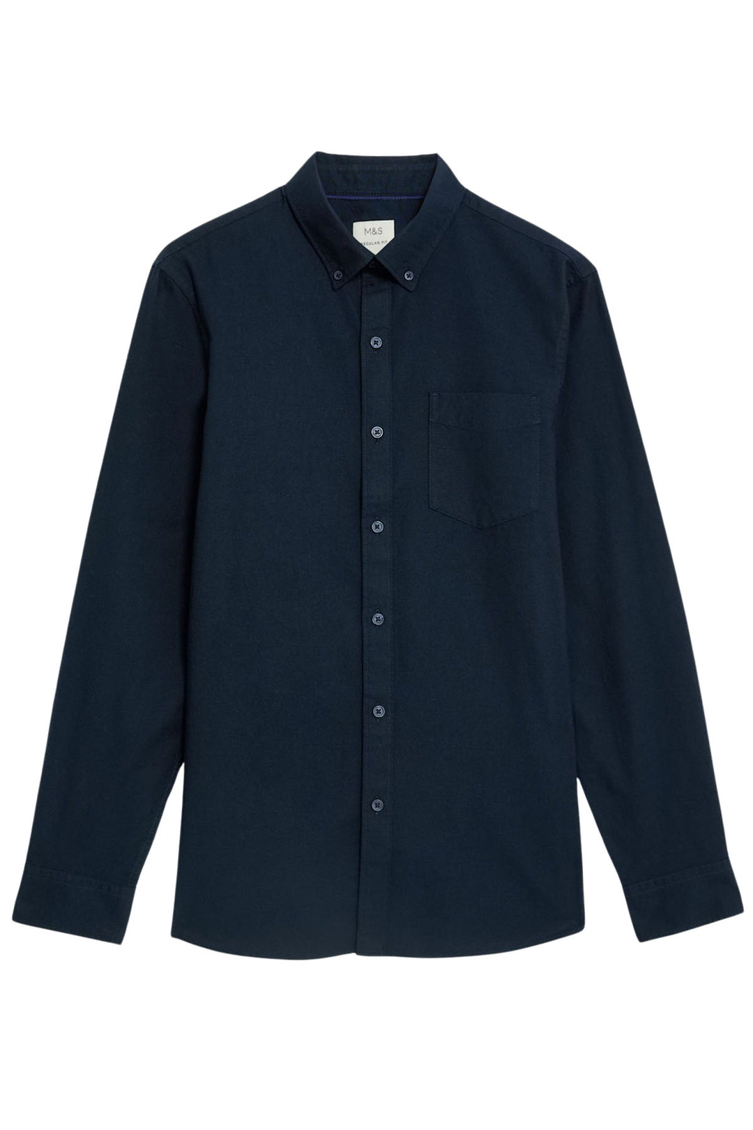 Navy Pure Cotton Oxford Shirt