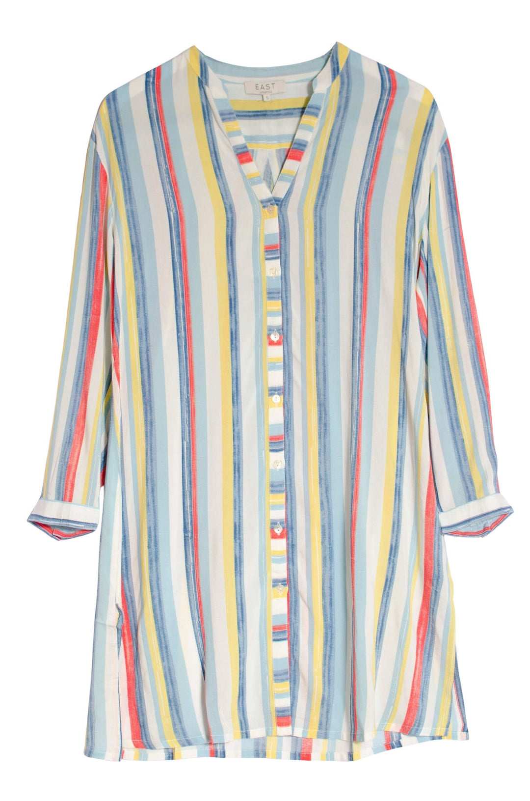 Pastel Stripe Longline Blouse-Secret Label