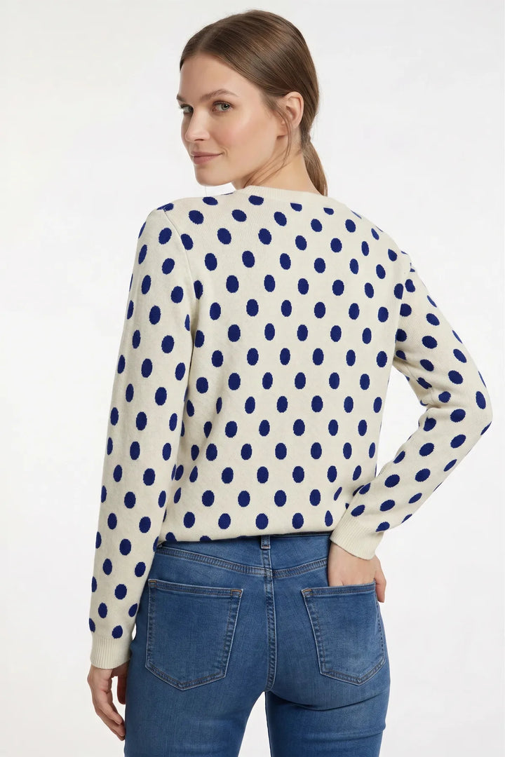 Polka Dot Crew Neck Jumper