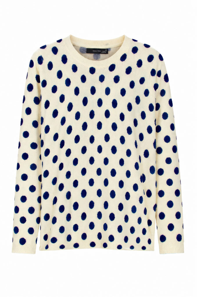 Polka Dot Crew Neck Jumper