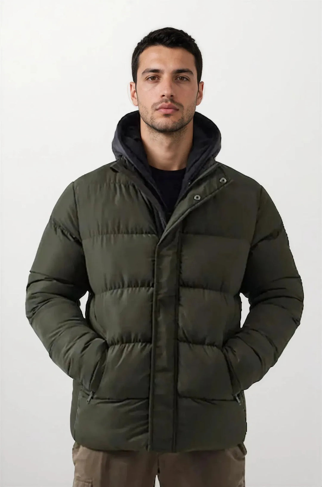 Fleece Lined Puffer Jacket-Secret Label