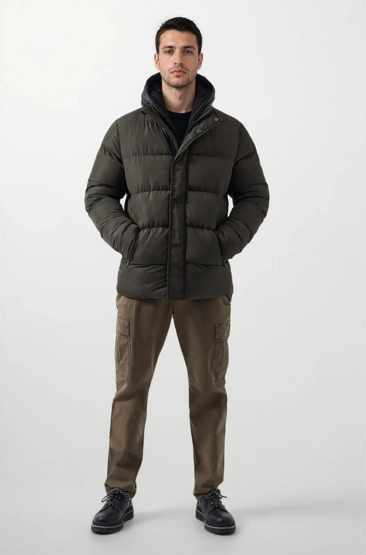 Fleece Lined Puffer Jacket-Secret Label
