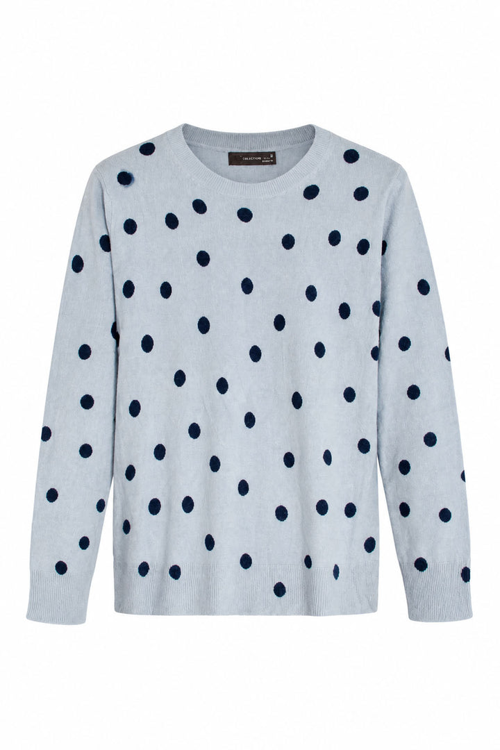 Polka Dot Crew Neck Jumper