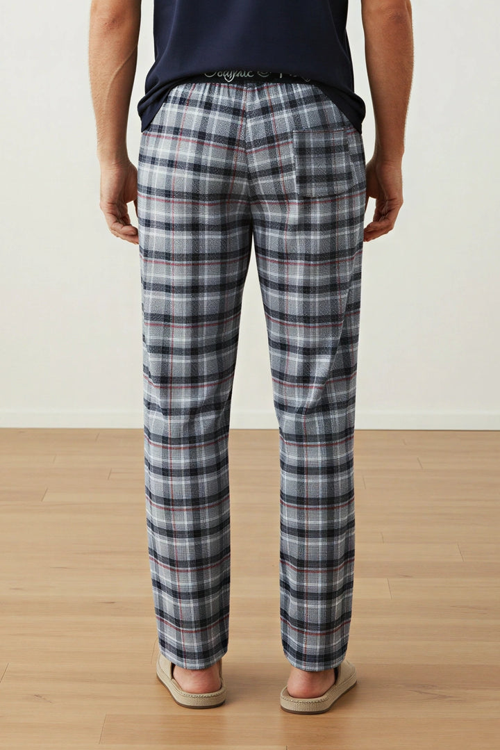 Cotton Check Pyjama Lounge Pants
