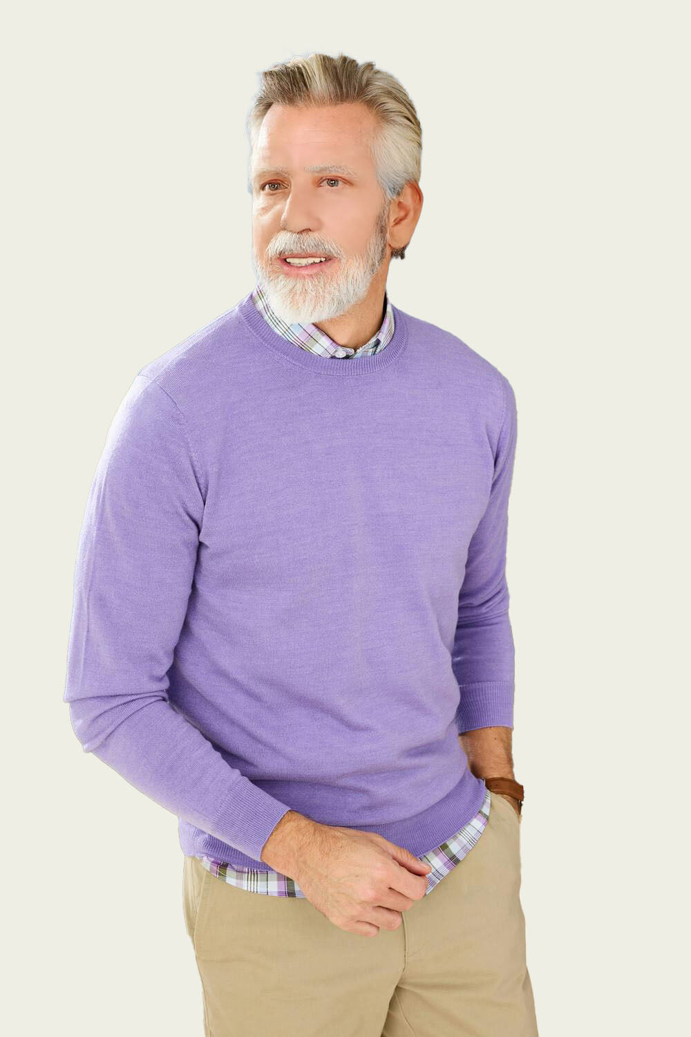 Fine Knit Crew Neck Jumper