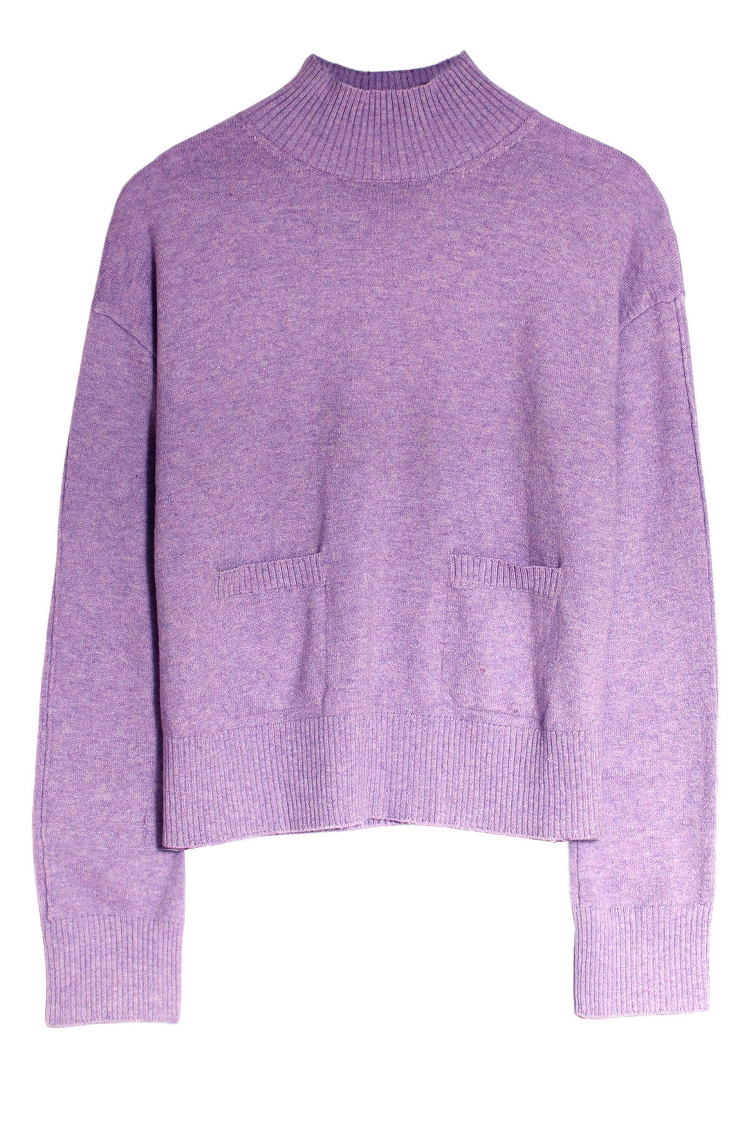 Funnel neck pocket jumper