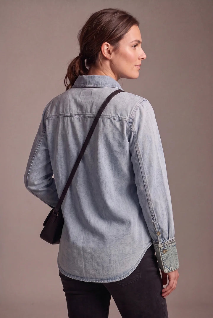 Semi Fitted Denim Shirt