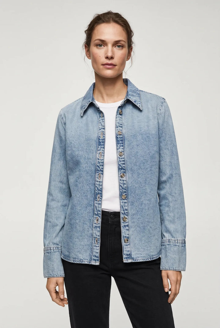 Semi Fitted Denim Shirt