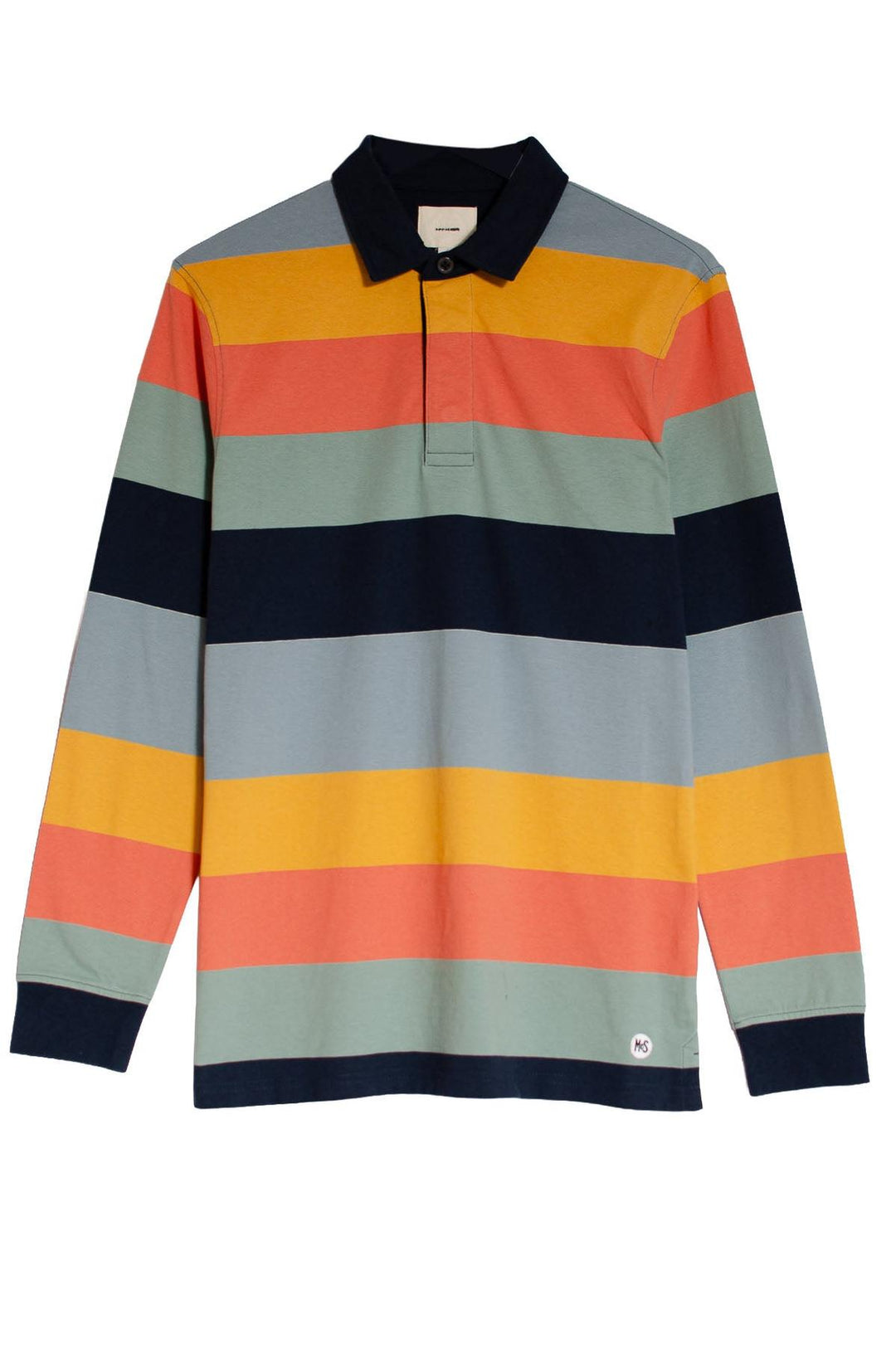 Striped Long Sleeve Rugby Shirt