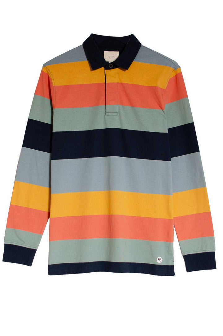 Striped Long Sleeve Rugby Shirt