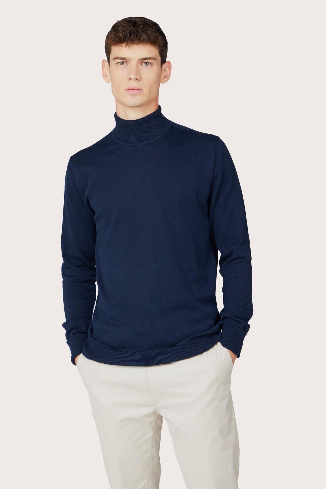 Cotton Roll Neck Jumper