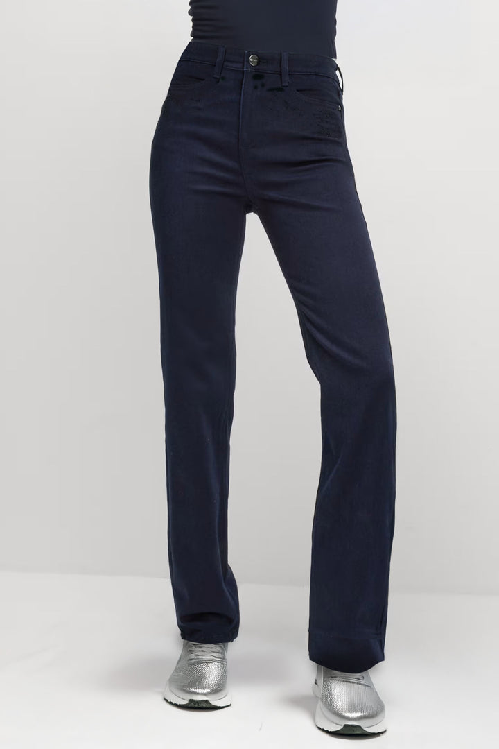High Waisted Straight Leg Jeans