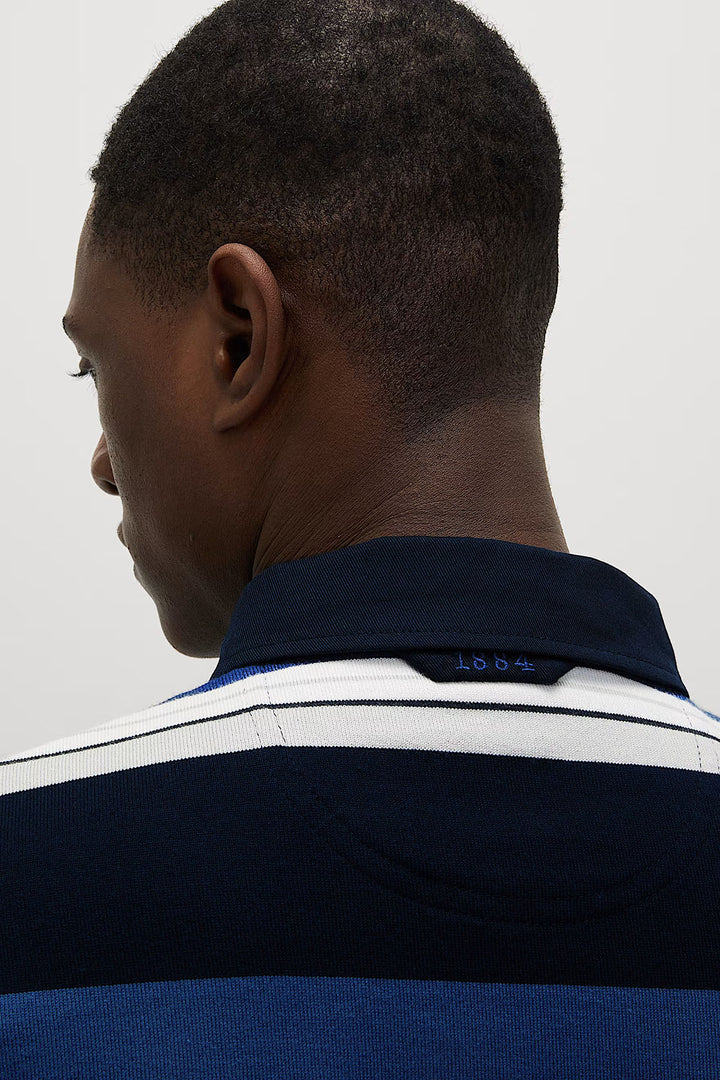 Striped Long Sleeve Rugby Shirt