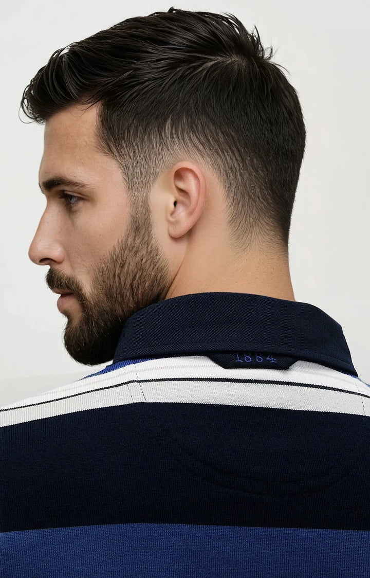 Striped Long Sleeve Rugby Shirt