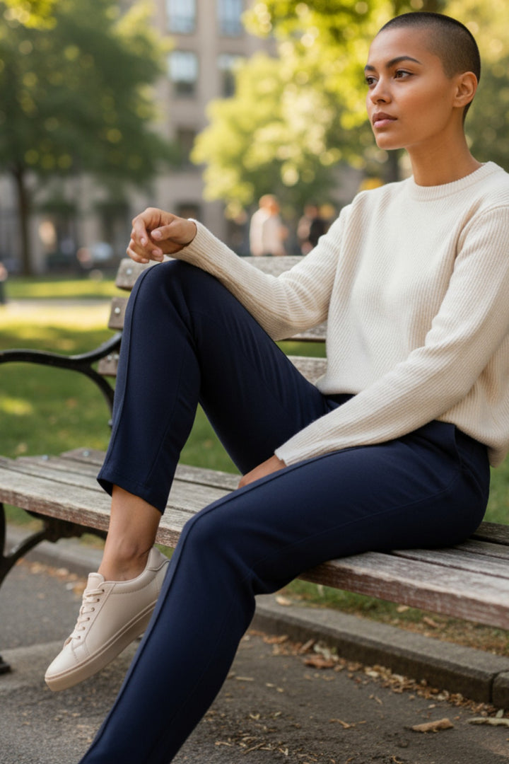 Suedette Front Seam Leggings