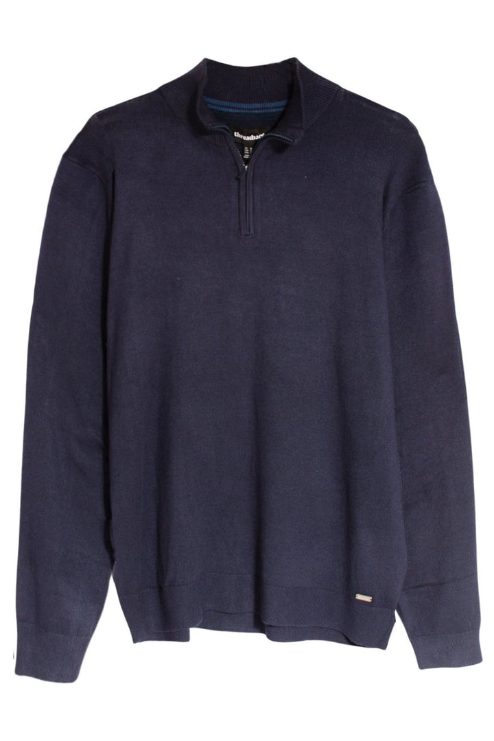 Zip Neck Fine Knit Sweater