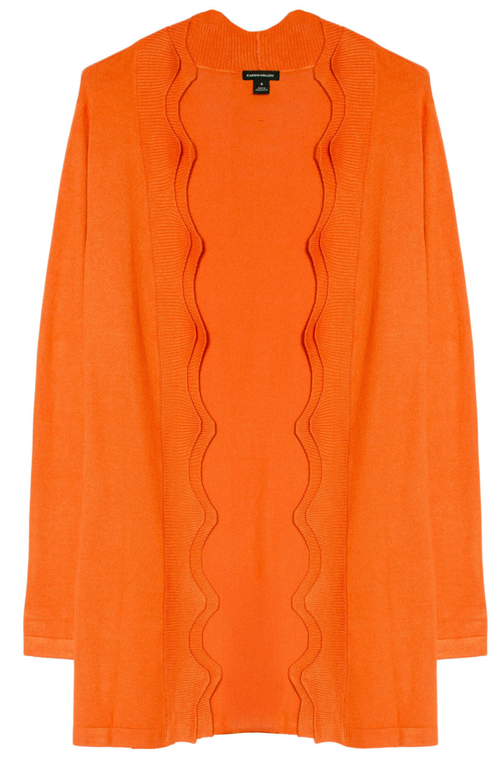 Scallop Edge Longline Cardigan