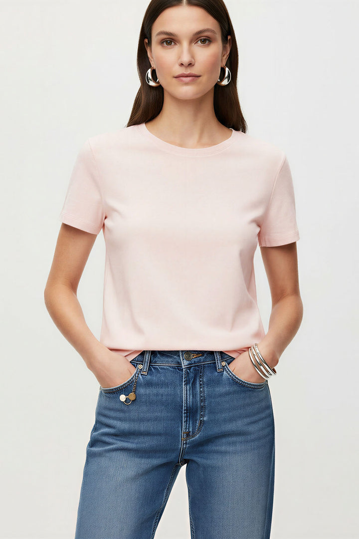 Pure Cotton Crew Neck T-Shirt