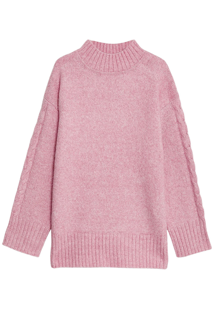 Funnel Neck Chunky Knit Jumper