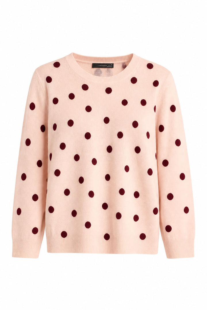 Polka Dot Crew Neck Jumper