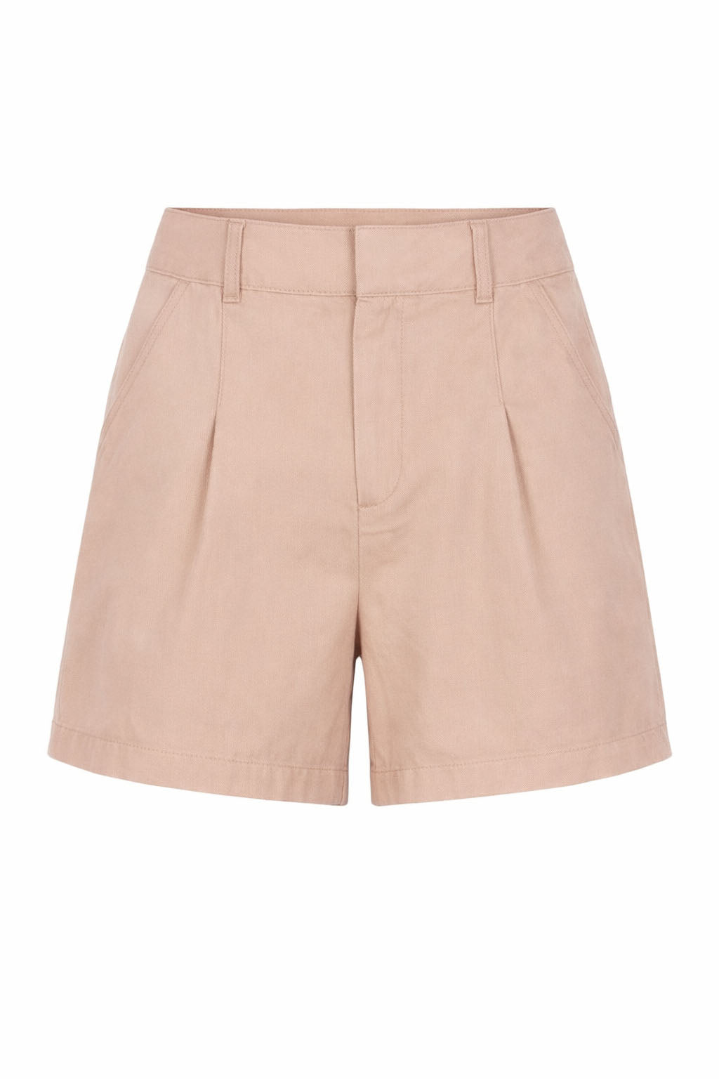 Pure Cotton Pleat Front Shorts