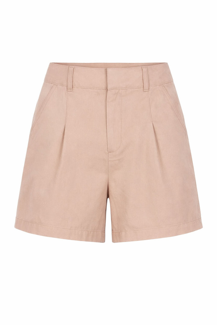 Pure Cotton Pleat Front Shorts
