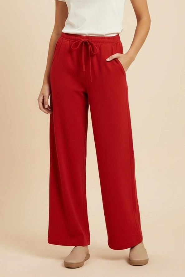 Elasticated Pull On Wide Leg Jeans