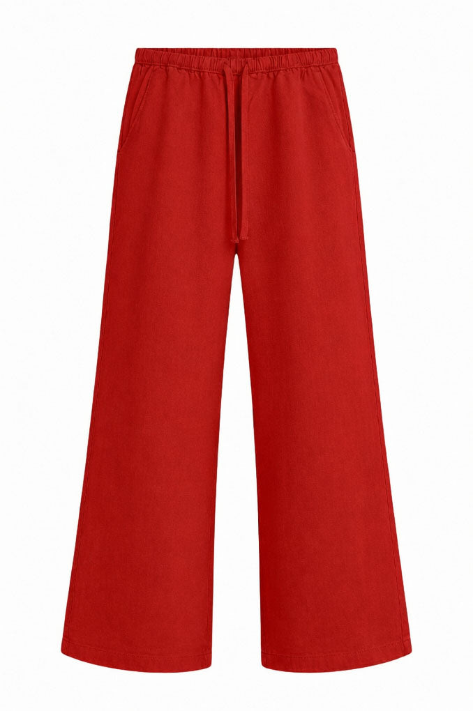 Elasticated Pull On Wide Leg Jeans