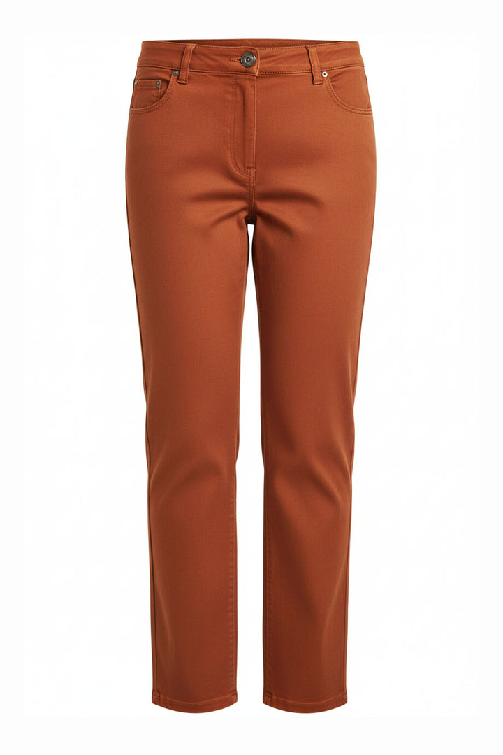 Stretch Cotton Cropped Jeans