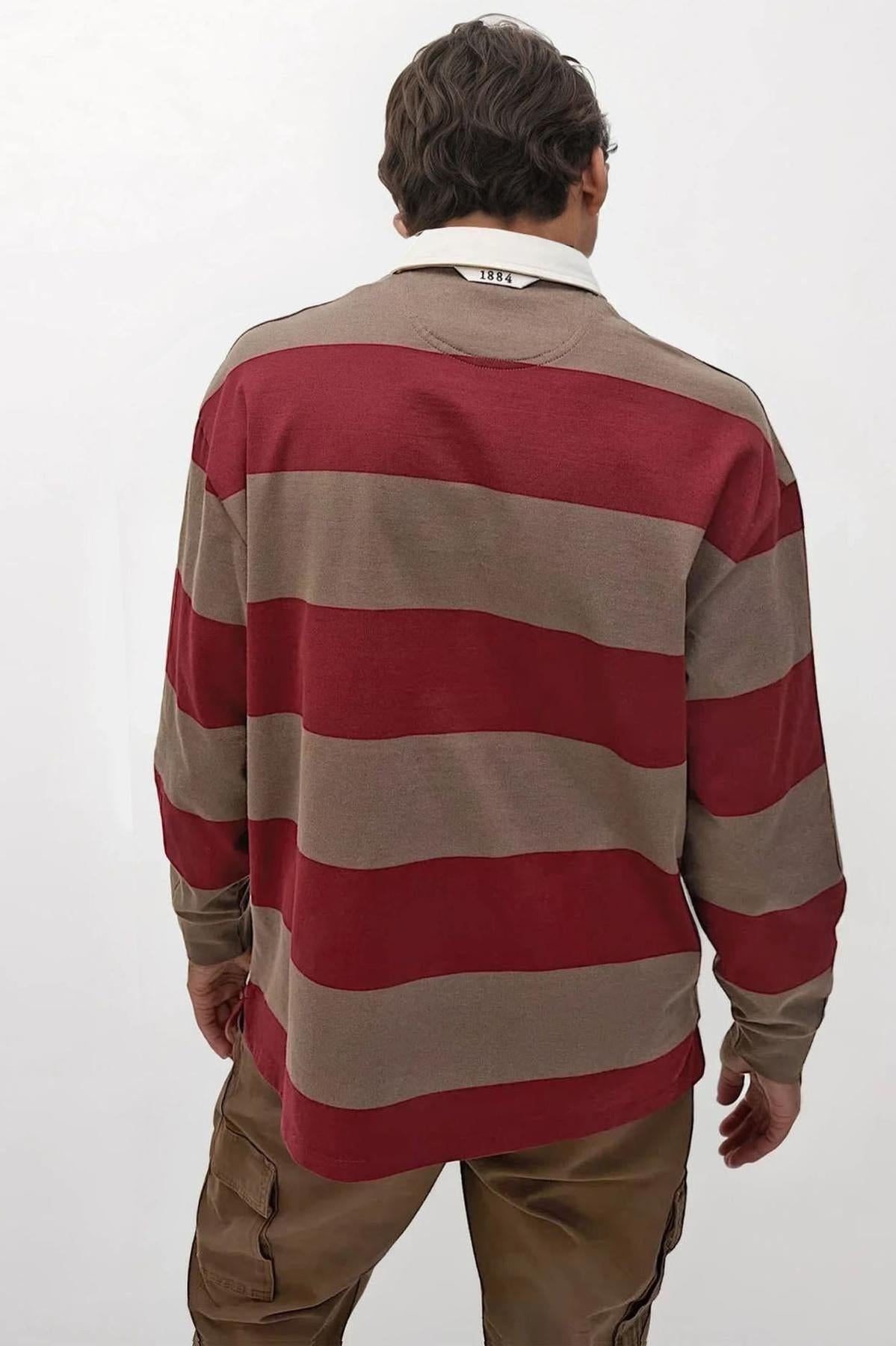 Striped Long Sleeve Rugby Shirt – Secret Label
