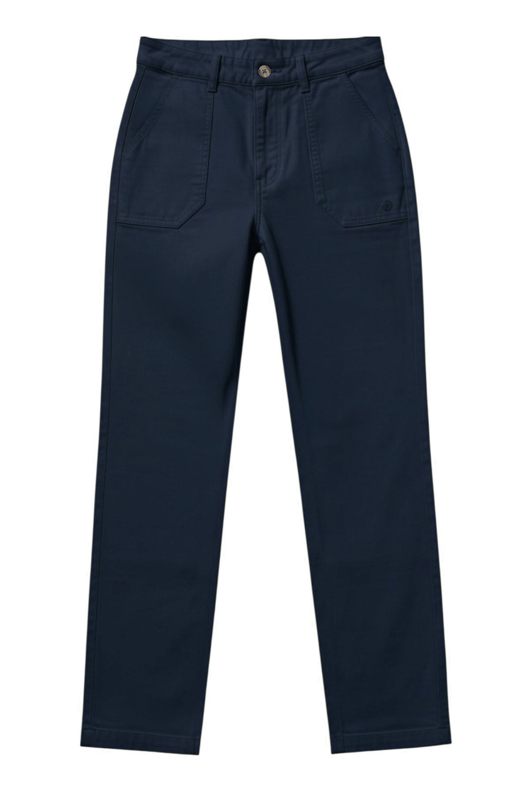 Patch Pocket Straight Leg Cotton Chinos