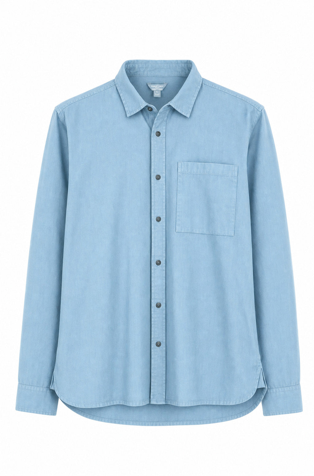 Pale Blue Cotton Twill Jackdaw Shirt