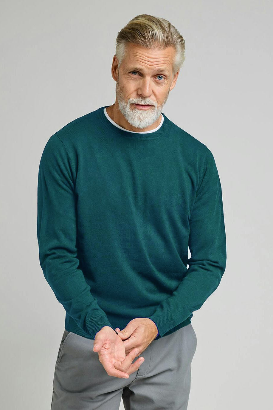 Fine Knit Crew Neck Jumper