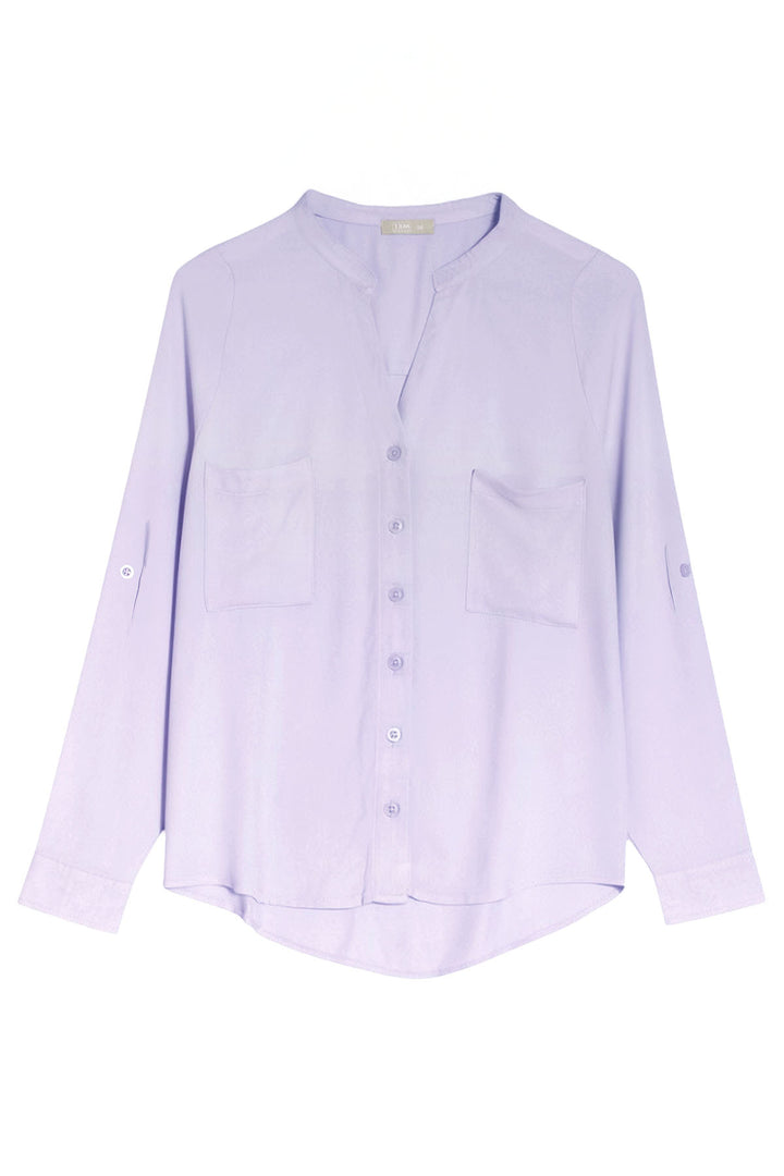 Lilac Button Down Blouse