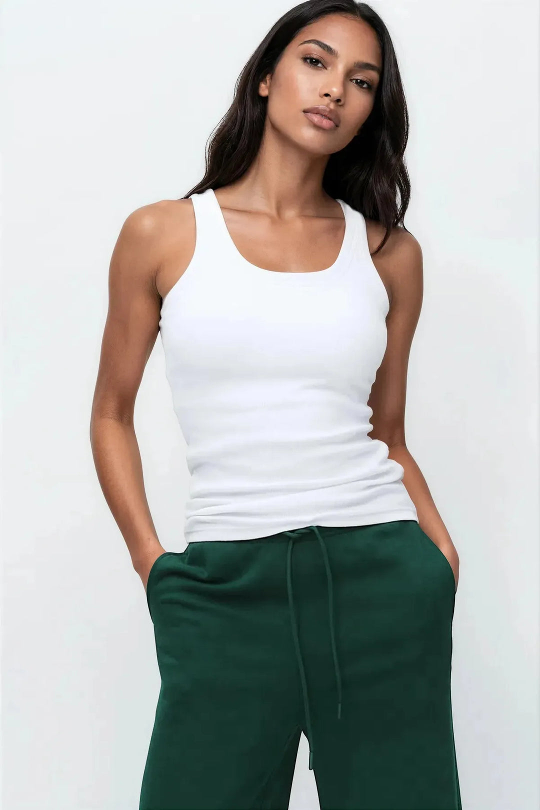 Secret Support Ribbed Vest Top