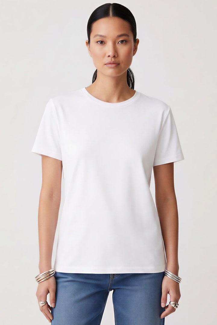 Pure Cotton Crew Neck T-Shirt