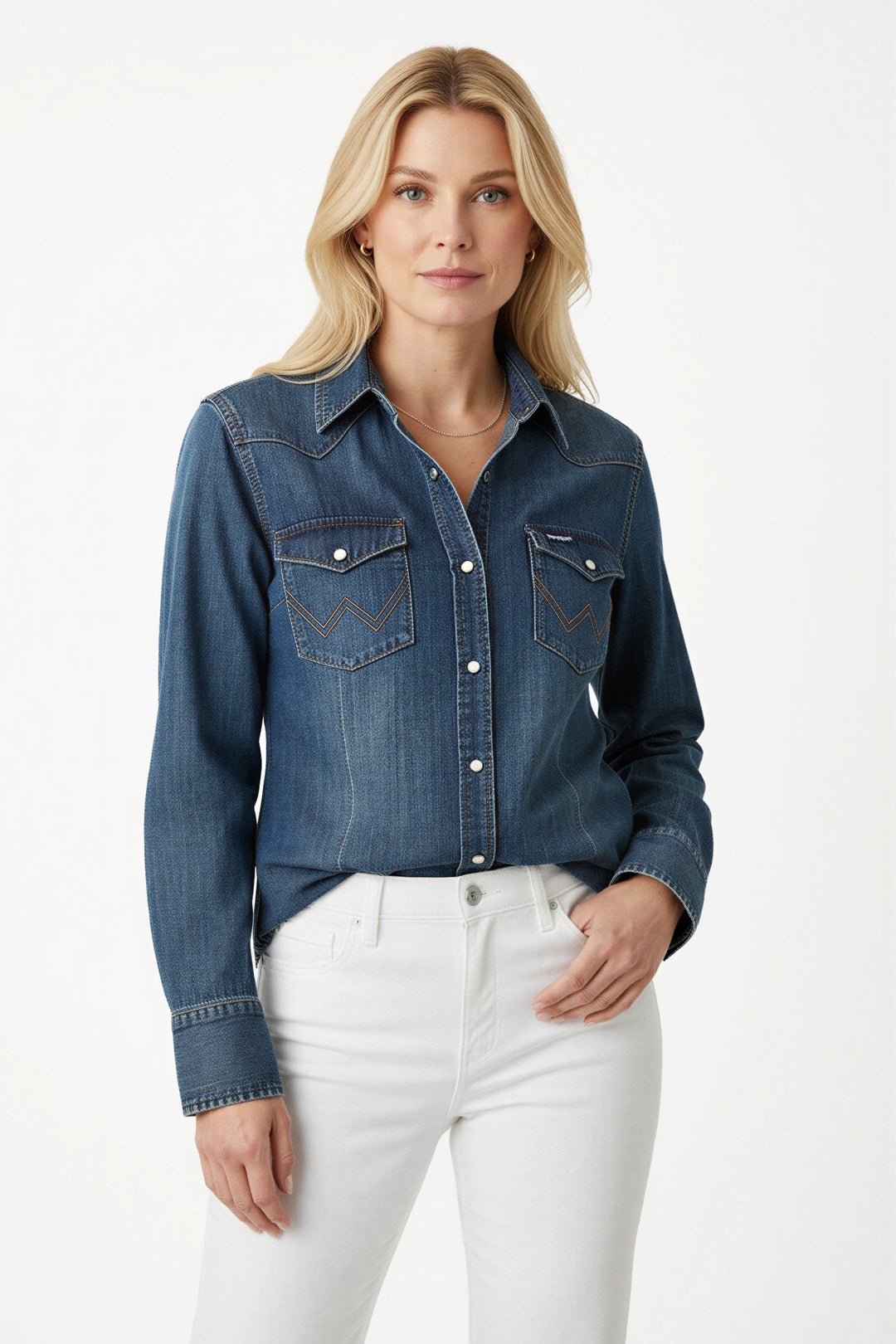 Retro Western Denim Shirt