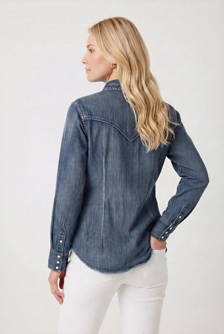 Retro Western Denim Shirt