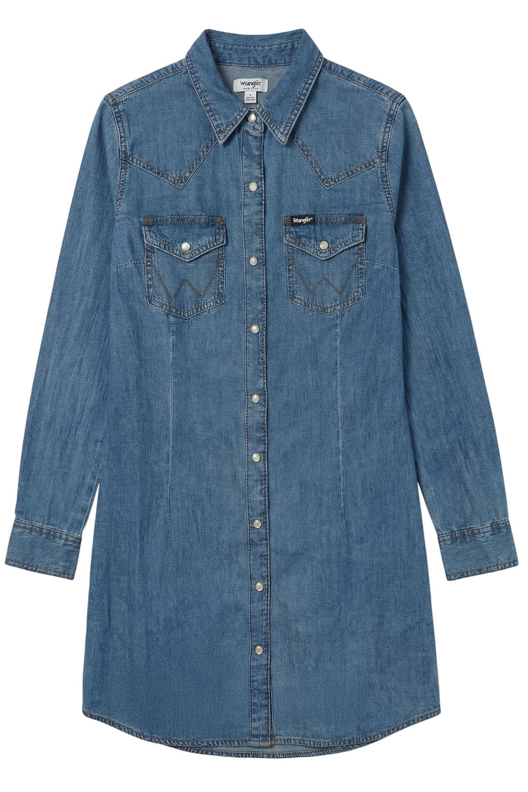Denim Western Long Sleeve Dress