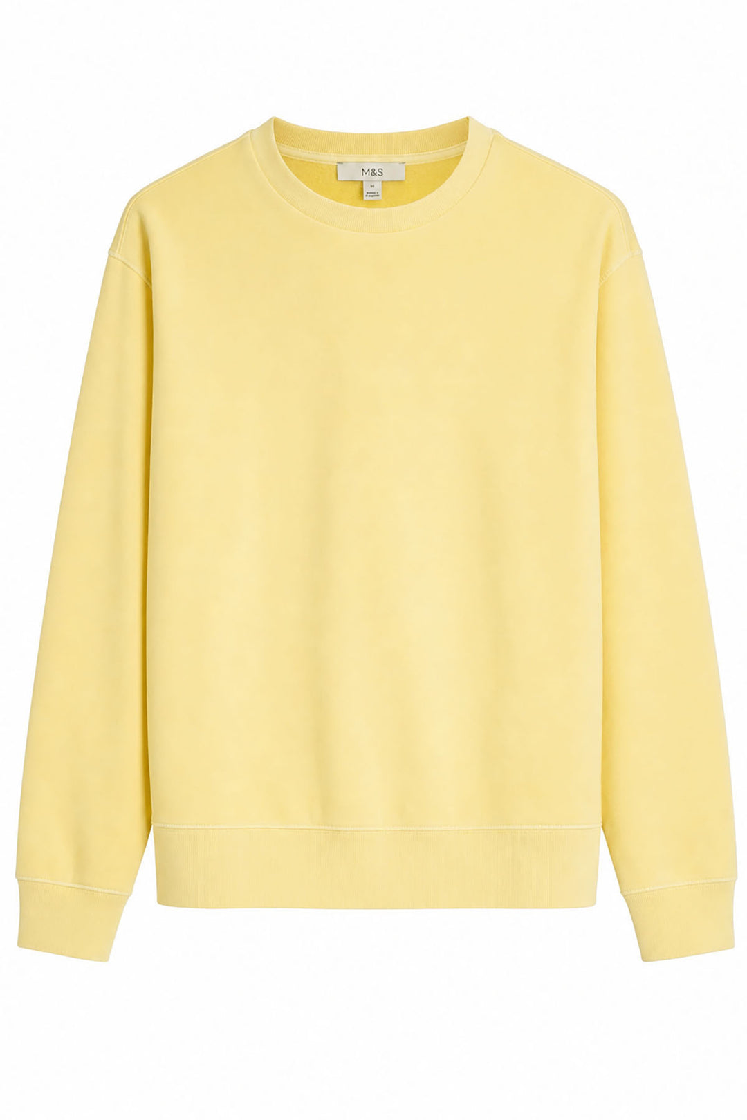 Pale Yellow Cotton Sweatshirt